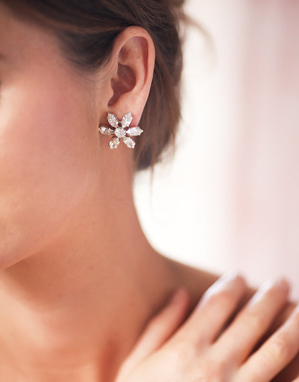 Snowflake Crystal Swarovski Earrings