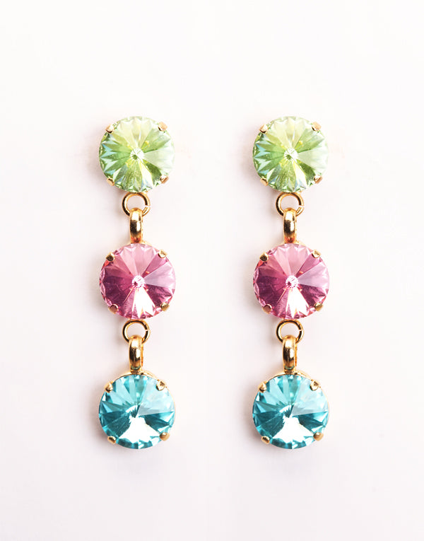 Swarovski multi color earrings hotsell
