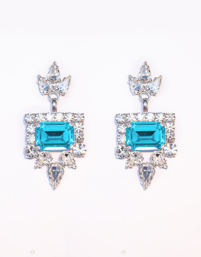 Valentina Blue Swarovski Earrings