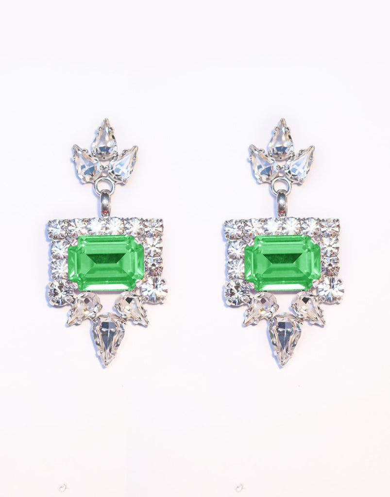 Valentina Green Swarovski Earrings