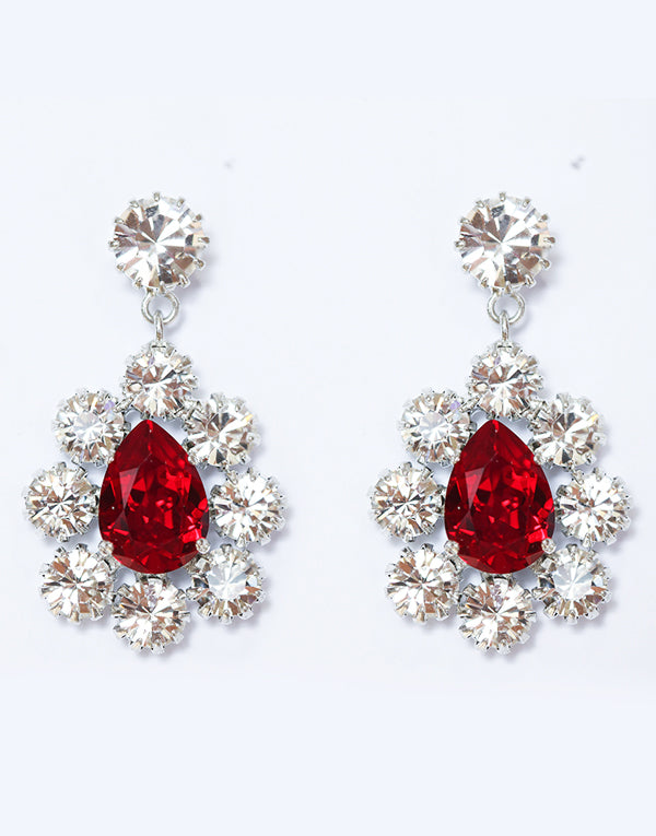 Red Angelica Swarovski Earrings