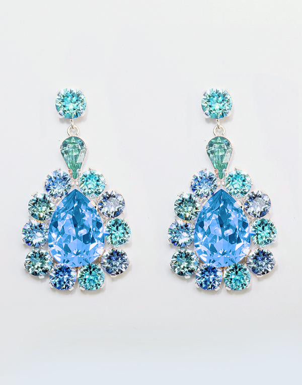 Gillian Blue Swarovski Earrings