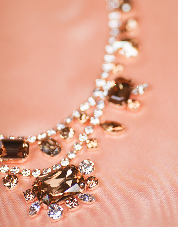 Gillian Gold Swarovski Necklace