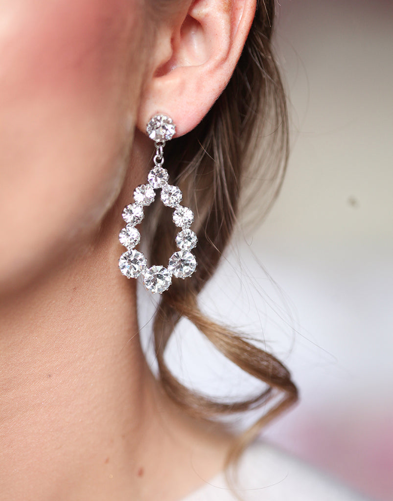 Tatiana Crystal Swarovski Drop Earrings