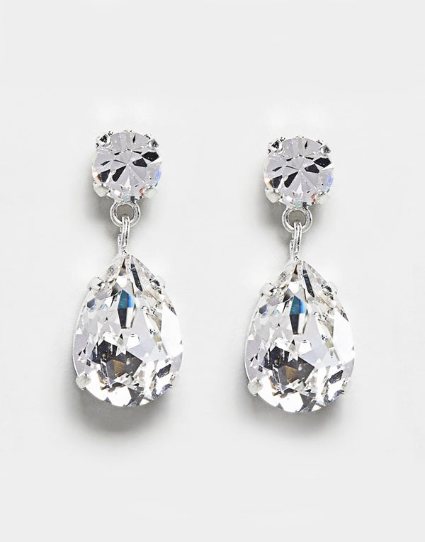 Crystal Pear Drop Swarovski Earrings