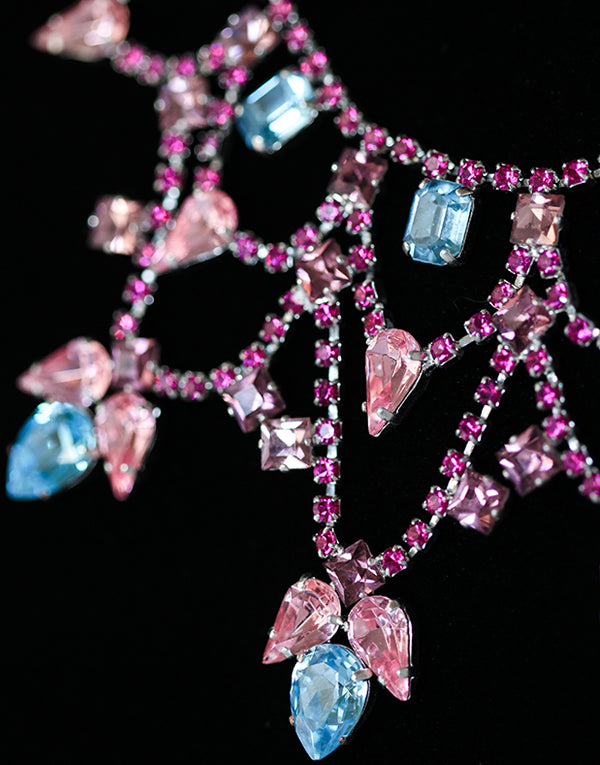 Sarah Multicoloured Crystal Swarovski Necklace