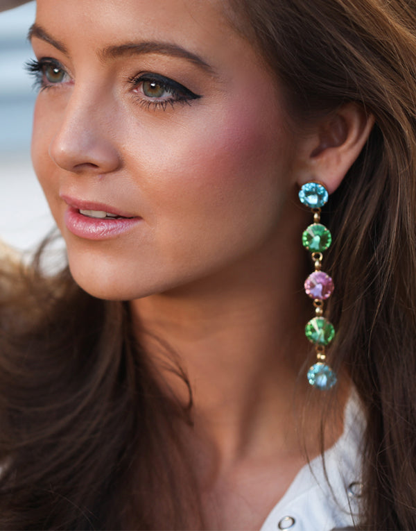 Christina Multicoloured Swarovski Earrings